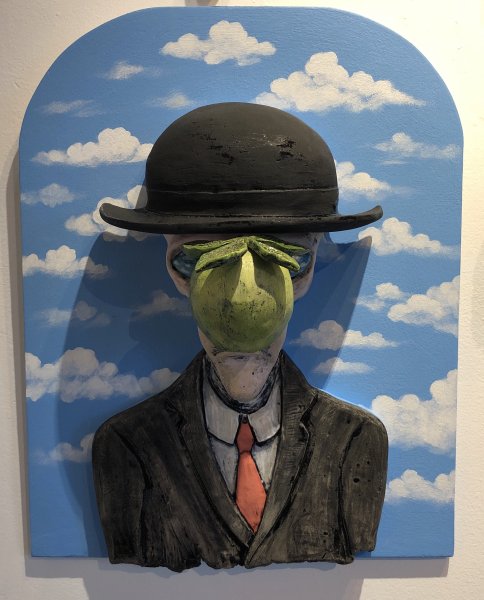 Рене Магритт человек в котелке