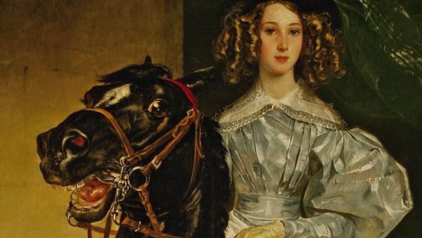 Картина Карла Брюллова всадница