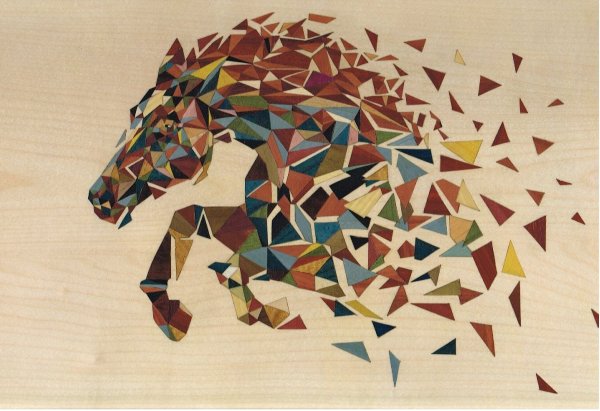 Мозаика Маркетри геометрия