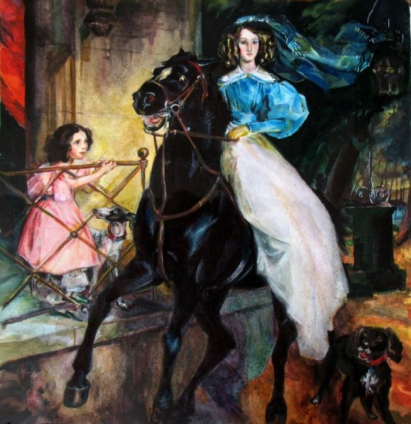 Картина Карла Павловича Брюллова всадница