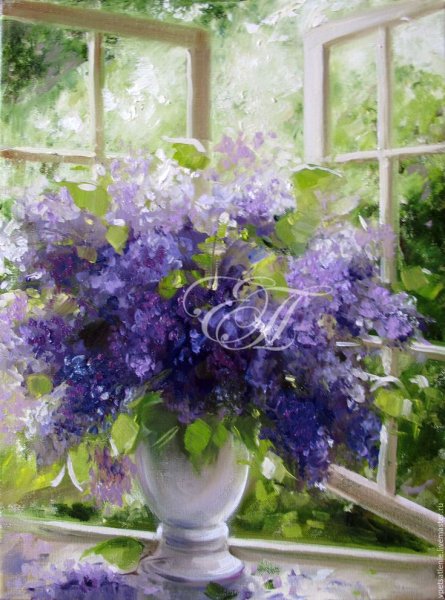 Елена Перминова художник сирень
