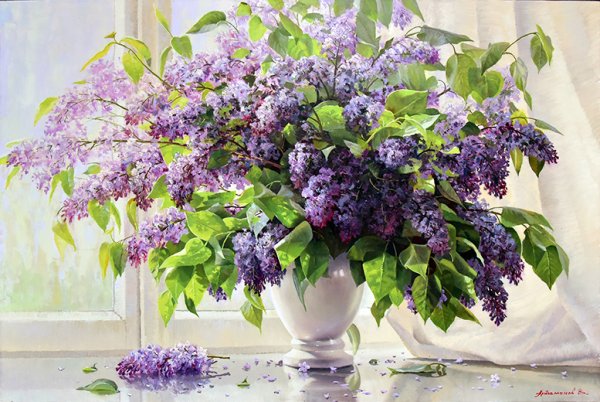Художник Валерий Артамонов сирень