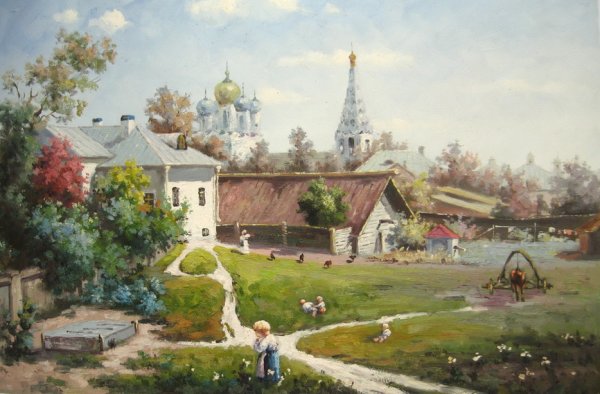 В. Поленов. «Московский дворик». 1878 Г.