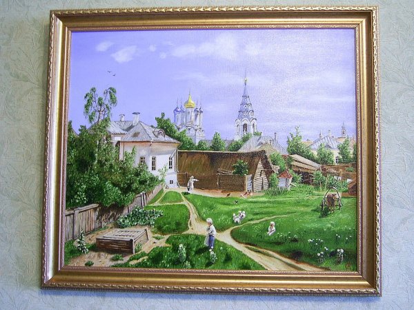 Поленов Московский дворик Третьяковская галерея