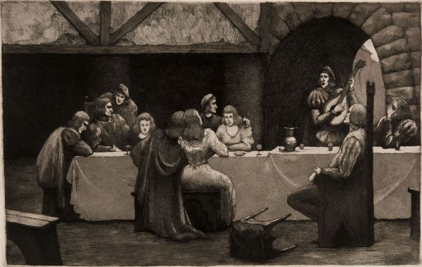 Пир во время чумы священник