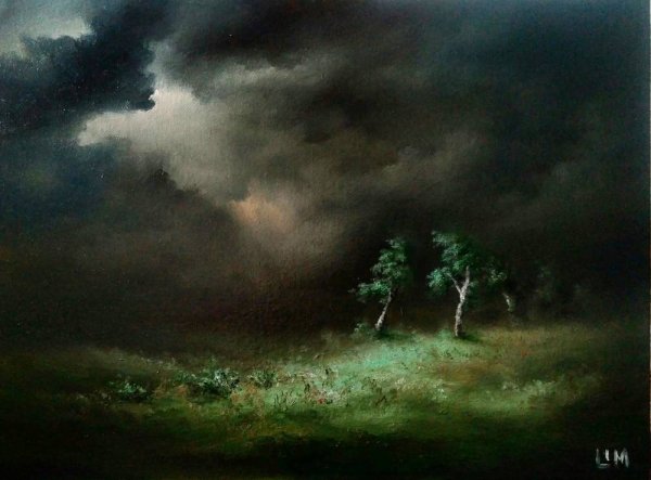 Алексей Кондратьевич Саврасов перед грозой