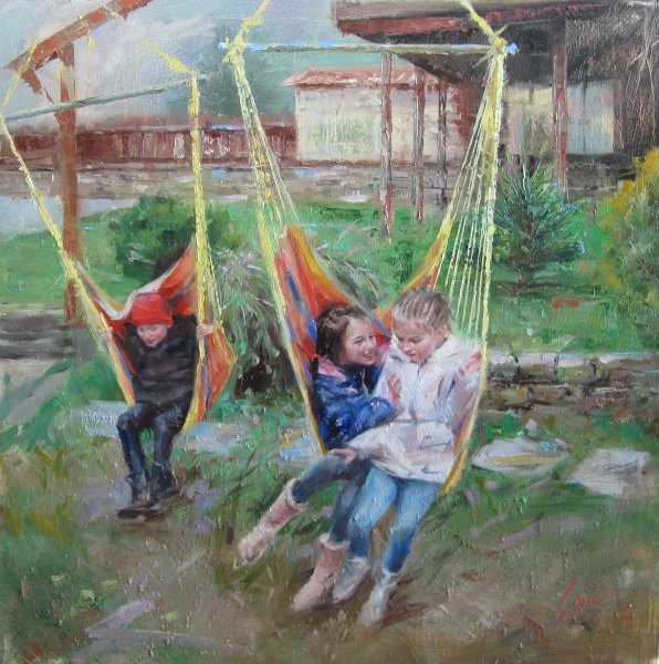 Художник Сычков качели