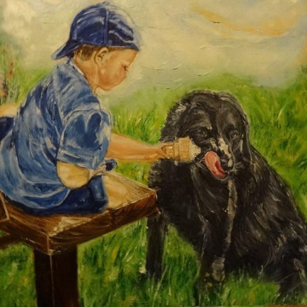 Картина два друга