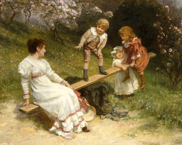 Английский художник Фредерик Морган (Frederick Morgan 1856-1927).