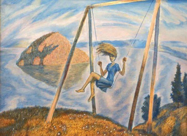 Панно качели