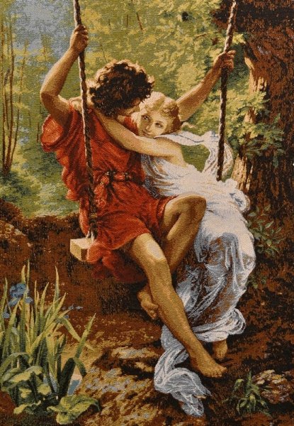 Качели в живописи