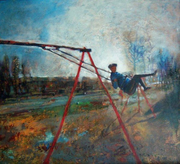 Качели картины художников