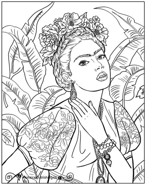 Фрида Кало раскраски картин