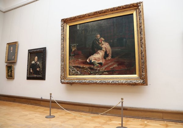 Бурлаки на Волге Репин Третьяковская галерея