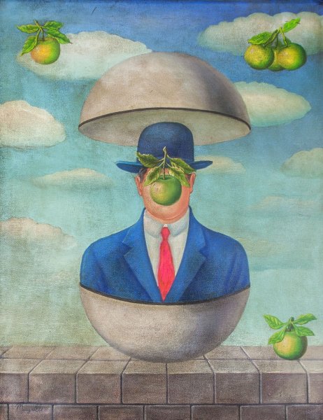 Рене Магритт зеленое яблоко