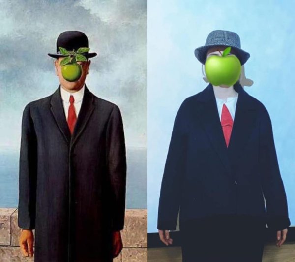 Рене Магритт человек в котелке 1964