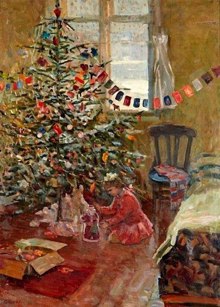 Алексей Корин. Рождественская елка. 1910