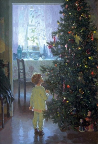 Художник Александр Левченков утро нового года