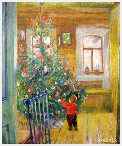 Витинг Николай Иосифович картины новогодние картины