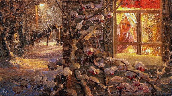 Художник Жданов Владимир Юрьевич зима