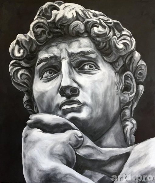 Голова Давида маслом