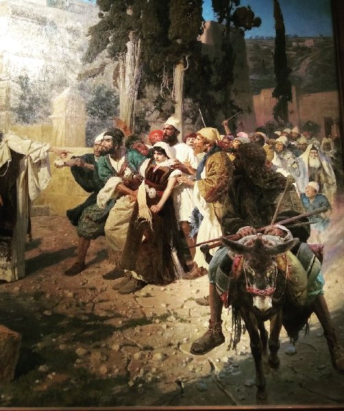 Василий Поленов «Христос и грешница», 1888 г.