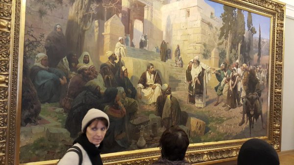 «Христос и грешница» Василия Поленова