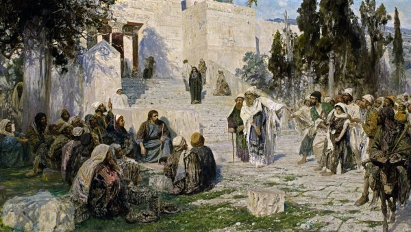 «Христос и грешница» Василия Поленова, 1887