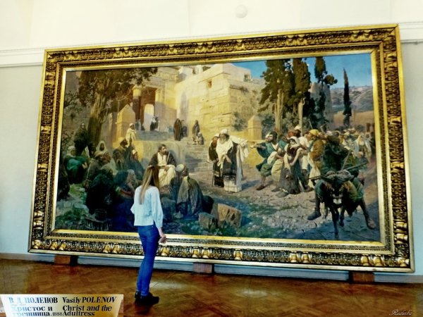 Поленов Христос и грешница в музее