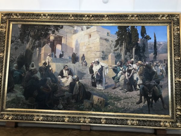 В.Д. Поленов. Христос и грешница (кто без греха?). 1888.