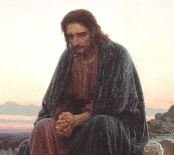 Христос в пустыне 1872 Крамской