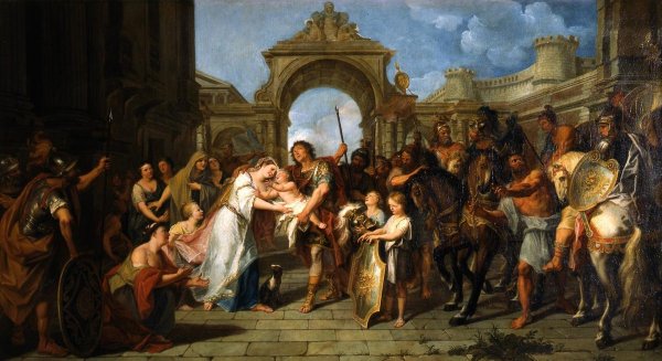 Прощание Гектора с Андромахой. А.П. Лосенко (1773)