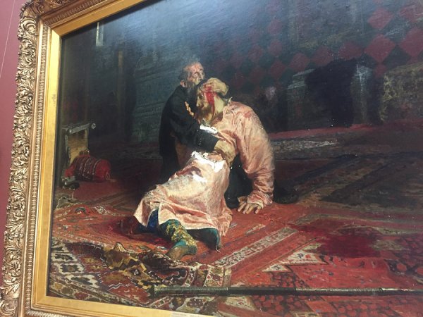 Иван Грозный и сын его Иван картина