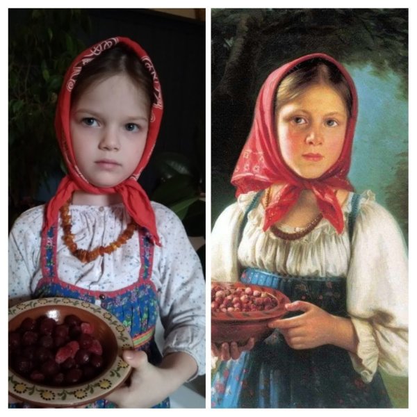 Николай Ефимович Рачков девочка с ягодами