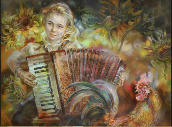 Аккордеон в живописи