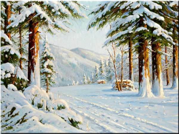 Зимний пейзаж Александр Леднев