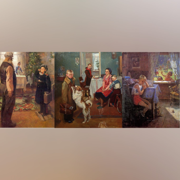 Фёдор Решетников. Опять двойка. 1952