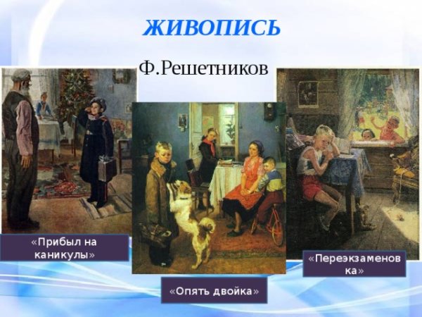 Фёдор Решетников. Опять двойка. 1952