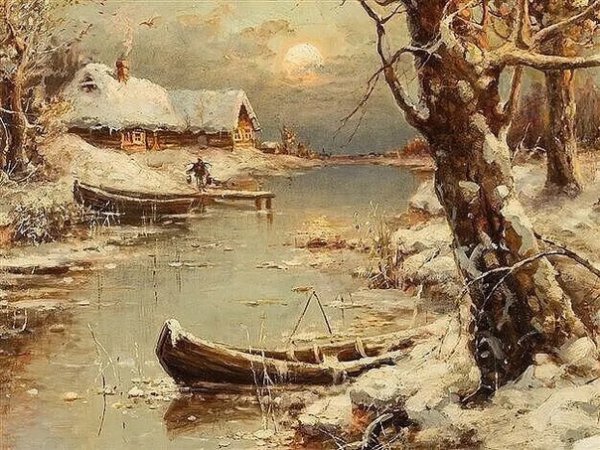 Юлий Клевер Рыбацкая деревушка