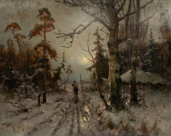 Ю.Ю.Клевер «в зимнем лесу», 1898 г