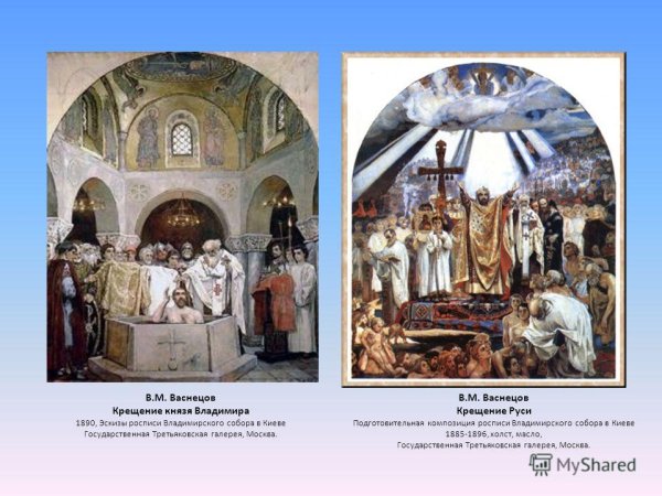 Виктор Васнецов. Крещение князя Владимира 1885-1896
