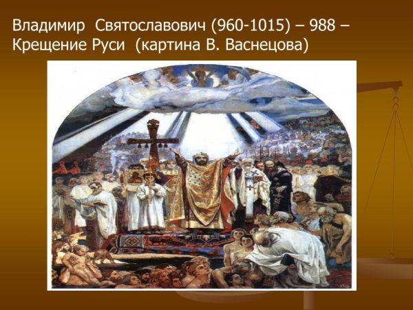 Васнецов крещение Руси