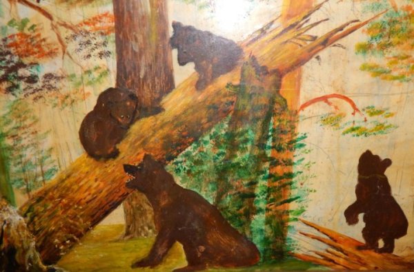 Шишкин мишки в Сосновом Бору рисунок