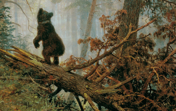 И. Шишкин, к. Савицкий. «Утро в Сосновом лесу». 1889 Г.