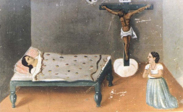 Фрида Кало госпиталь Генри Форда картина