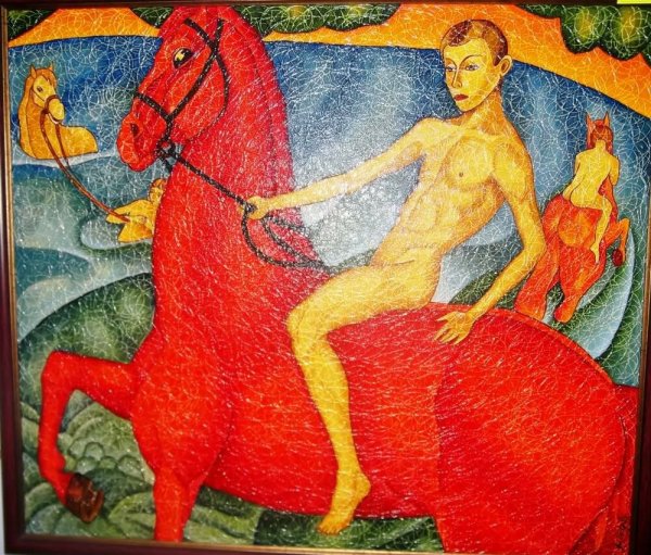 Кузьма Петров-Водкин купание красного коня 1912