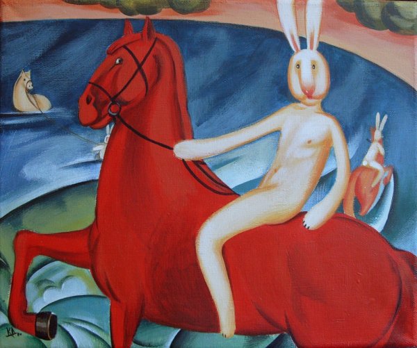 Картина красный конь Петрова Водкина