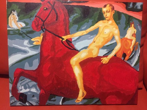 Картина всадник на Красном коне