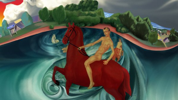 Петров-Водкин купание красного