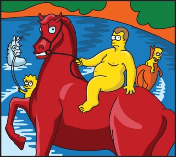 К.С. Петров-Водкин "купание красного коня", 1912